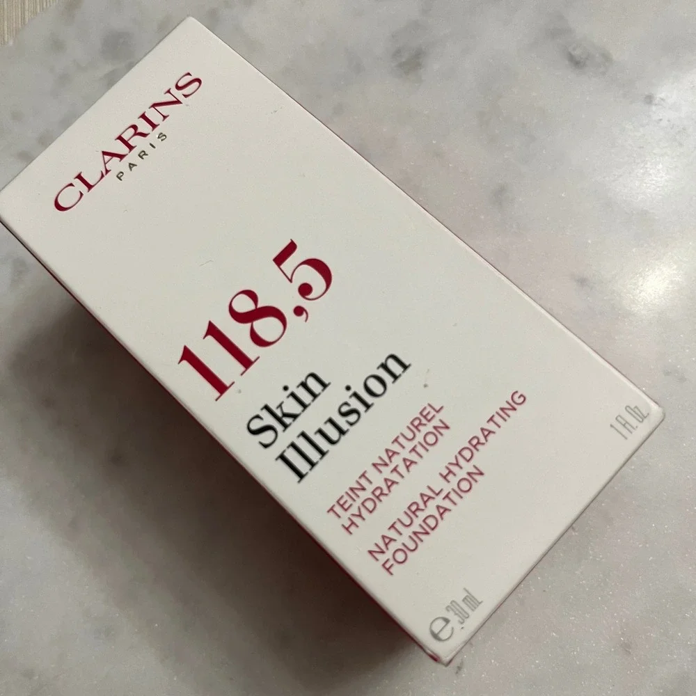 CLARINS 118.5 Illusion Foundation Chocolate Skin Liquid Makeup‎ Beauty 30ml 1oz